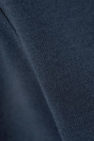 Camiseta de manga larga de corte entallado – Azul oscuro empolvado