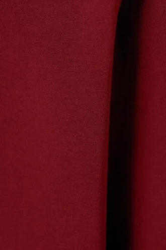 Camiseta de manga larga de corte entallado – Rojo oscuro
