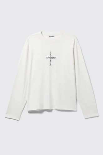 Camiseta de manga larga de Lady Gaga – Blanco roto