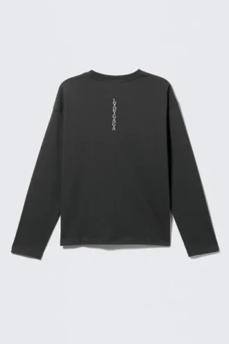 Camiseta de manga larga de Lady Gaga – Negro apagado Camiseta de manga larga de Lady Gaga – Negro apagado