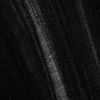 Camiseta de manga larga de punto rasgado ajustada – Negro Camiseta de manga larga de punto rasgado ajustada – Negro