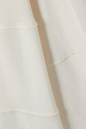 Camiseta de manga larga del revés – Blanco roto