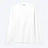 Camiseta de manga larga holgada – Blanca Camiseta de manga larga holgada – Blanca