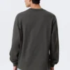 Camiseta de manga larga holgada – Gris oscuro Camiseta de manga larga holgada – Gris oscuro