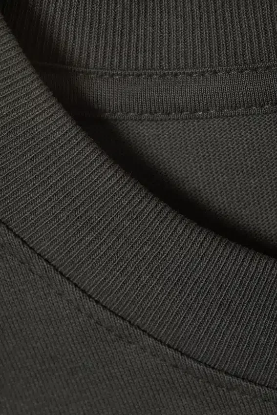Camiseta de manga larga holgada – Gris oscuro Camiseta de manga larga holgada – Gris oscuro
