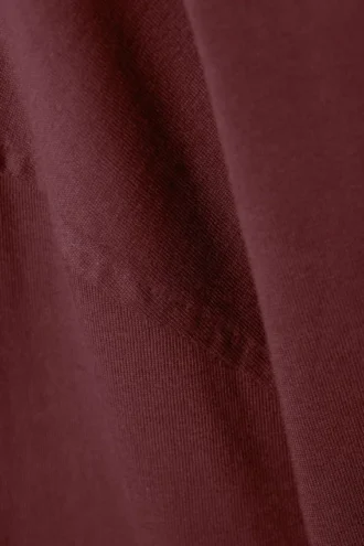 Camiseta de manga larga oversize – Burdeos