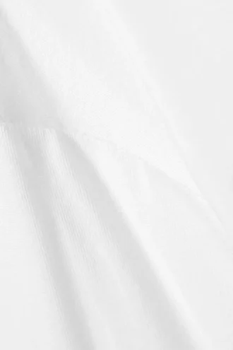 Camiseta de pijama holgada de manga larga – Blanco