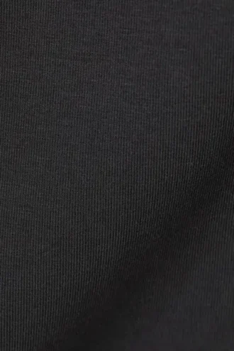 Camiseta de tirantes ajustada con cuello cuadrado – Gris oscuro