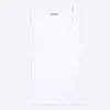 Camiseta de tirantes ajustada con cuello cuadrado y canalé – Blanca Camiseta de tirantes ajustada con cuello cuadrado y canalé – Blanca