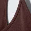 Camiseta de tirantes ajustada con espalda nadadora – Burdeos