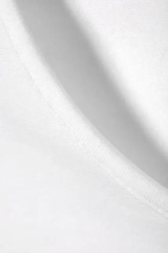 Camiseta de tirantes ajustada de algodón – Blanca