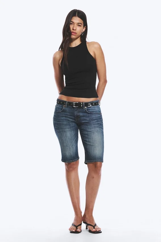 Camiseta de tirantes ajustada de jersey de algodón – Negro Camiseta de tirantes ajustada de jersey de algodón – Negro