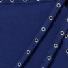 Camiseta de tirantes asimétrica con detalle de ojales – Azul brillante Camiseta de tirantes asimétrica con detalle de ojales – Azul brillante