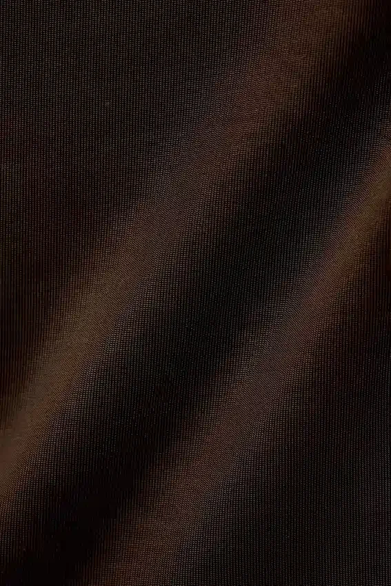 Camiseta de tirantes asimétrica de jersey con lazos – Marrón oscuro Camiseta de tirantes asimétrica de jersey con lazos – Marrón oscuro