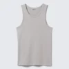 Camiseta de tirantes clásica de canalé – Gris claro Camiseta de tirantes clásica de canalé – Gris claro