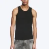 Camiseta de tirantes clásica de canalé – Negro Camiseta de tirantes clásica de canalé – Negro