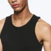 Camiseta de tirantes clásica de canalé – Negro Camiseta de tirantes clásica de canalé – Negro