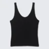 Camiseta de tirantes con cuello redondo – Negro Camiseta de tirantes con cuello redondo – Negro