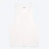 Camiseta de tirantes con espalda nadadora – Blanco polvoriento Camiseta de tirantes con espalda nadadora – Blanco polvoriento