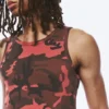 Camiseta de tirantes con estampados – Camuflaje rojo