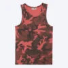 Camiseta de tirantes con estampados – Camuflaje rojo