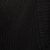 Camiseta de tirantes corta de canalé – Negro