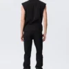 Camiseta de tirantes de algodón de corte holgado y cuello cuadrado – Negro Camiseta de tirantes de algodón de corte holgado y cuello cuadrado – Negro