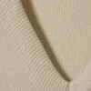 Camiseta de tirantes de cuello en V acanalada – Beige claro Camiseta de tirantes de cuello en V acanalada – Beige claro