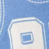 Camiseta de tirantes de punto estilo universitario – Azul claro y blanco – 92 Camiseta de tirantes de punto estilo universitario – Azul claro y blanco – 92