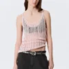 Camiseta de tirantes de punto texturado – Rosa claro Camiseta de tirantes de punto texturado – Rosa claro