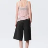 Camiseta de tirantes de punto texturado – Rosa claro Camiseta de tirantes de punto texturado – Rosa claro