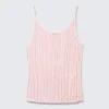 Camiseta de tirantes de punto texturado – Rosa claro Camiseta de tirantes de punto texturado – Rosa claro