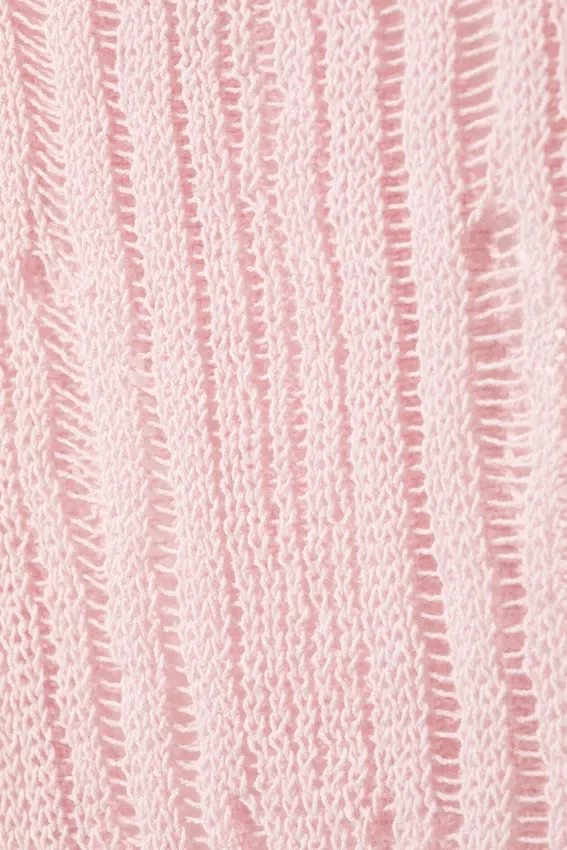 Camiseta de tirantes de punto texturado – Rosa claro Camiseta de tirantes de punto texturado – Rosa claro