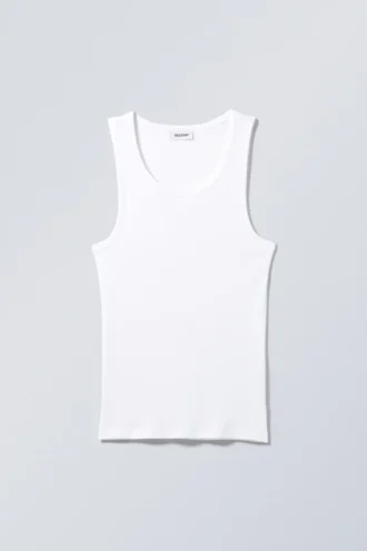 Camiseta de tirantes estándar – Blanca