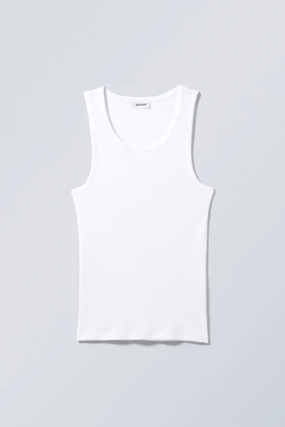 Camiseta de tirantes estándar – Blanca Camiseta de tirantes estándar – Blanca