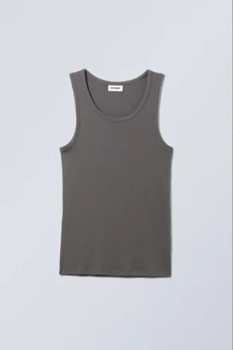 Camiseta de tirantes estándar – Gris oscuro
