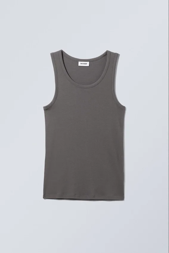 Camiseta de tirantes estándar – Gris oscuro Camiseta de tirantes estándar – Gris oscuro