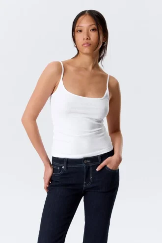 Camiseta de tirantes finos – Blanca