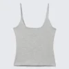 Camiseta de tirantes finos – Gris jaspeado
