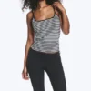 Camiseta de tirantes finos – Rayas blancas y negras Camiseta de tirantes finos – Rayas blancas y negras