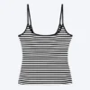 Camiseta de tirantes finos – Rayas blancas y negras Camiseta de tirantes finos – Rayas blancas y negras