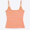 Camiseta de tirantes finos – Rayas rosa/naranja Camiseta de tirantes finos – Rayas rosa/naranja