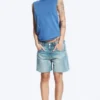 Camiseta de tirantes fruncida – Azul Camiseta de tirantes fruncida – Azul