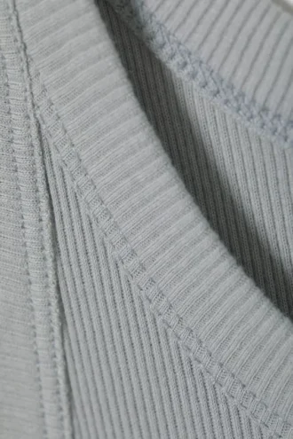 Camiseta de tirantes Matheus Rib – Gris claro apagado