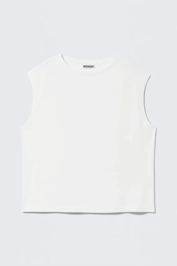 Camiseta de tirantes oversize – Blanca Camiseta de tirantes oversize – Blanca