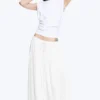 Camiseta de tirantes plisada – Blanca Camiseta de tirantes plisada – Blanca