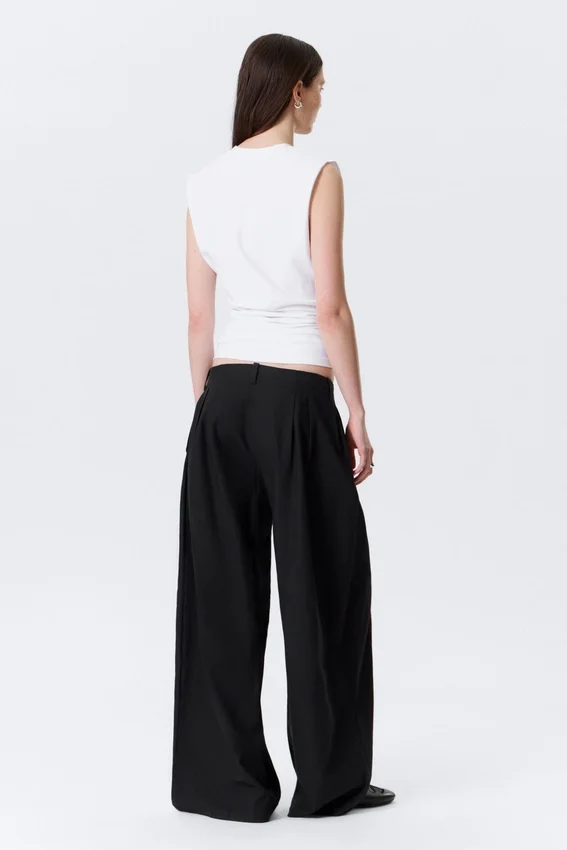 Camiseta de tirantes plisada – Blanca Camiseta de tirantes plisada – Blanca