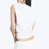 Camiseta de tirantes plisada – Blanca Camiseta de tirantes plisada – Blanca