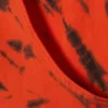 Camiseta de tirantes sin mangas con cuello barco y espalda abierta – Naranja brillante teñida al estilo tie-dye Camiseta de tirantes sin mangas con cuello barco y espalda abierta – Naranja brillante teñida al estilo tie-dye