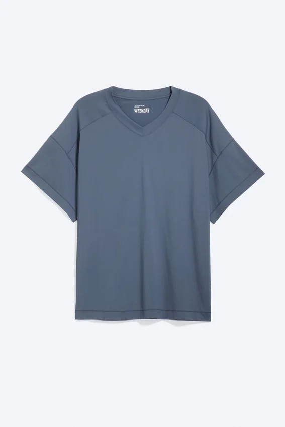 Camiseta deportiva holgada – Azul oscuro Camiseta deportiva holgada – Azul oscuro